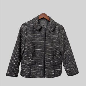 Talbots Black and White Tweed Blazer